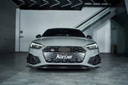 KARBEL CARBON DRY CARBON FIBER FRONT LIP VER.1 FOR AUDI S5 & A5 S LINE 2020-ON B9.5