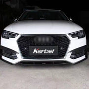 KARBEL CARBON DRY CARBON FIBER FRONT LIP VER.1 FOR AUDI S4 & A4 S LINE 2017 - 2018 B9