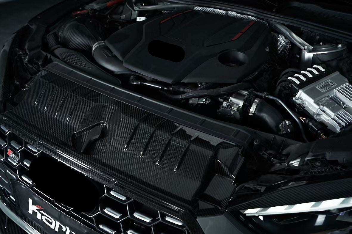 KARBEL CARBON DRY CARBON FIBER RADIATOR COOLING PLATE FOR AUDI S5 & A5 S LINE 2020-ON B9.5