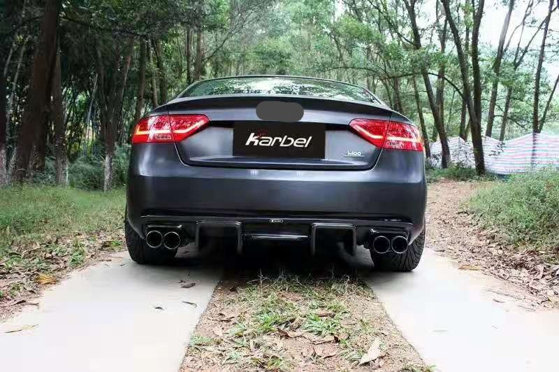 KARBEL CARBON DRY CARBON FIBER REAR DIFFUSER FOR AUDI A5 2012-2016 B8.5