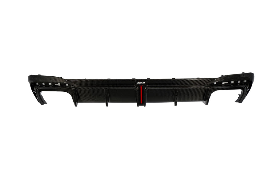 Buy Now KARBEL CARBON DRY CARBON REAR DIFFUSER with BRAKE LIGHT for AUDI S4 B9.5 2020+ and upgrade car parts from SIR Tuning at the Best Price. Headlights, Tail lights, Bodykits, Navigations, Rear Diffuser and more - Fast & Free Shipping within Europe, US & Worldwide.