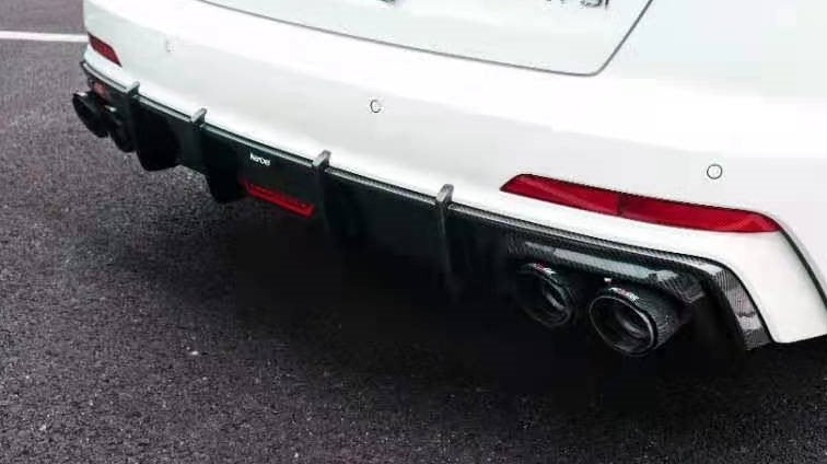 KARBEL CARBON DRY CARBON FIBER REAR DIFFUSER FOR AUDI S6 & A6 S-LINE & A6 AVANT 2019-ON C8