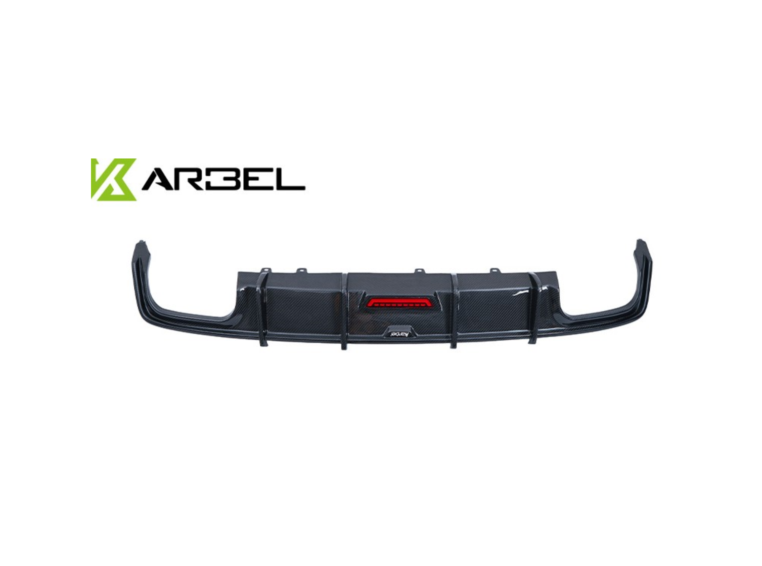 KARBEL CARBON DRY CARBON FIBER REAR DIFFUSER FOR AUDI S6 & A6 S-LINE & A6 AVANT 2019-ON C8