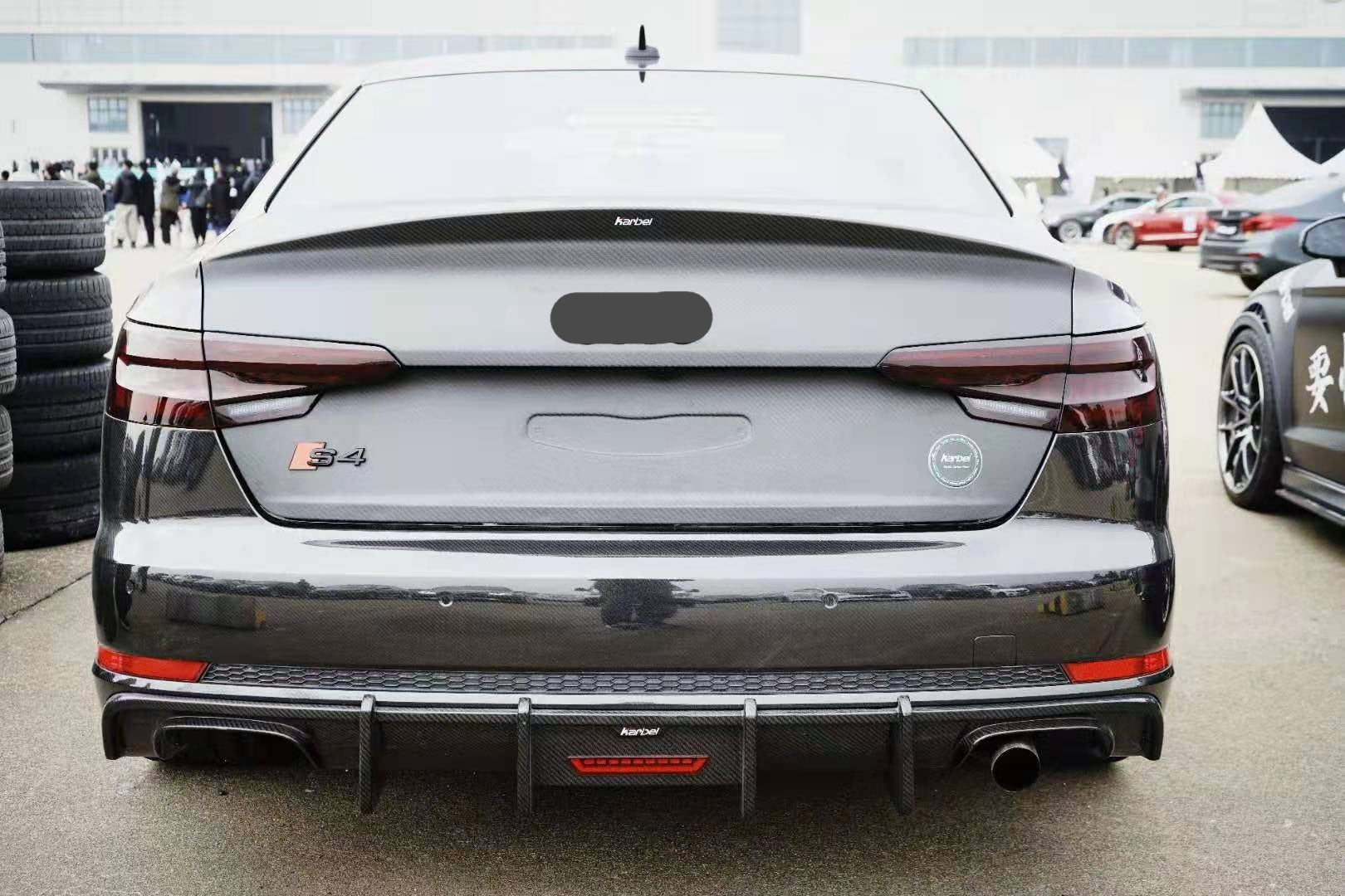 KARBEL CARBON DRY CARBON FIBER REAR TRUNK LID FOR AUDI S4 & A4 2017-ON B9 B9.5