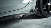 KARBEL CARBON DRY CARBON FIBER SIDE SKIRTS FOR AUDI S5 & A5 & A5 S LINE 2020-ON B9.5 4 DOOR SEDAN & 2 DOOR COUPE