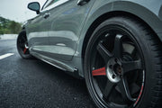 KARBEL CARBON DRY CARBON FIBER SIDE SKIRTS FOR AUDI S5 & A5 & A5 S LINE 2020-ON B9.5 4 DOOR SEDAN & 2 DOOR COUPE