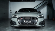 KARBEL CARBON DRY CARBON FIBER FRONT BUMPER CANARDS FOR AUDI S5 & A5 S LINE 2020-ON B9.5