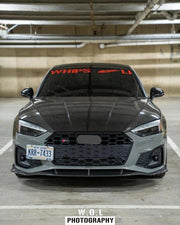 KARBEL CARBON DRY CARBON FIBER FRONT LIP VER.2 FOR AUDI S5 & A5 S LINE 2020-ON B9.5