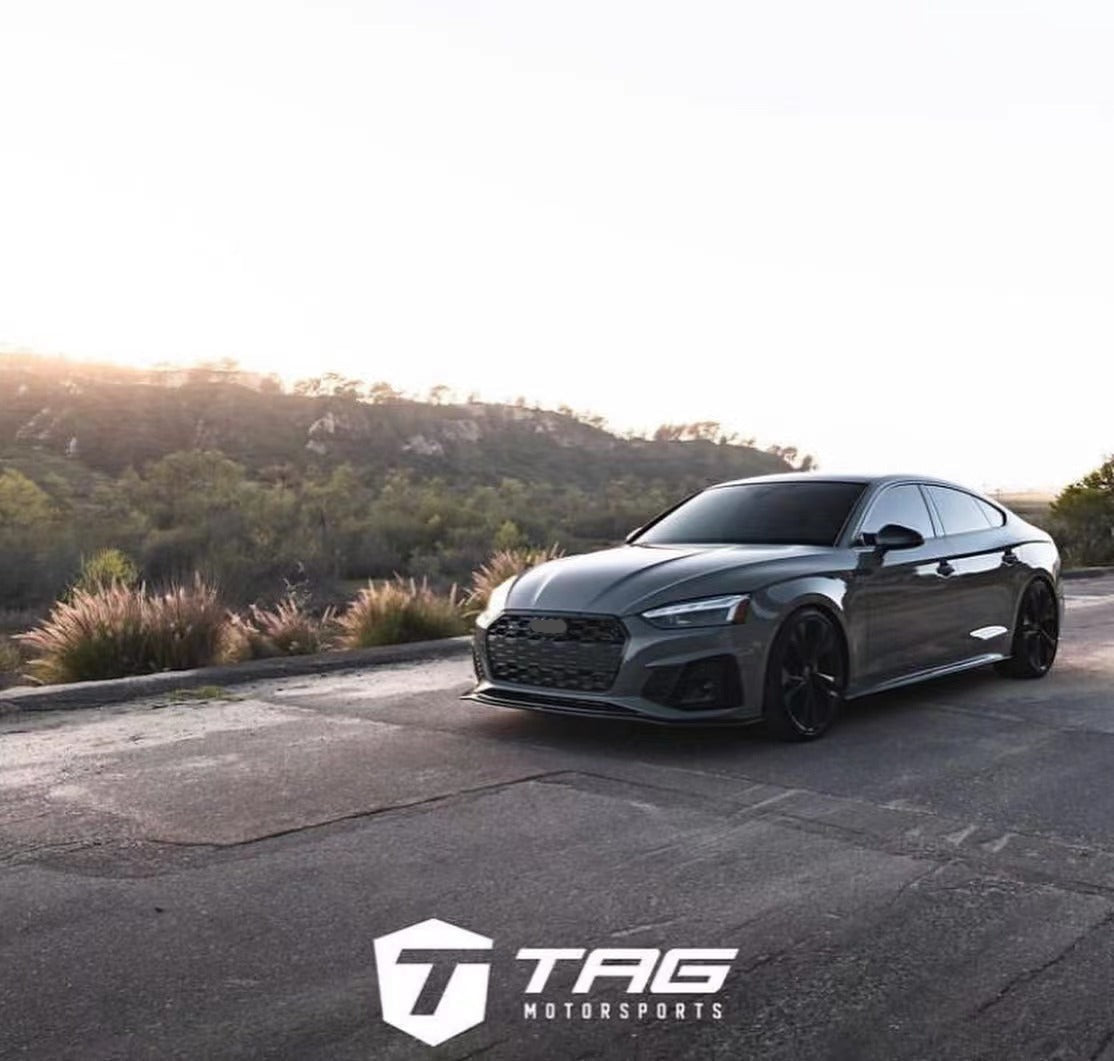 KARBEL CARBON DRY CARBON FIBER FRONT LIP VER.1 FOR AUDI S5 & A5 S LINE 2020-ON B9.5