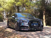 KARBEL DRY CARBON FIBER DOUBLE-SIDED HOOD BONNET VER.1 FOR AUDI A3 & A3 S LINE & S3 & RS3 2014-2020