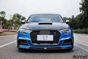 KARBEL DRY CARBON FIBER DOUBLE-SIDED HOOD BONNET VER.1 FOR AUDI A3 & A3 S LINE & S3 & RS3 2014-2020