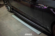 KARBEL CARBON FIBER SIDE SKIRTS FOR AUDI AUDI RS5 & S5 & A5 B9 2017 - 2019 SEDAN & COUPE