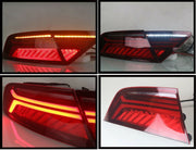 TAIL LIGHTS WITH SEQUENTIAL LED LCI FACELIFT STYLE for AUDI A7 S7 RS7 4G8 4G 2010 - 2015