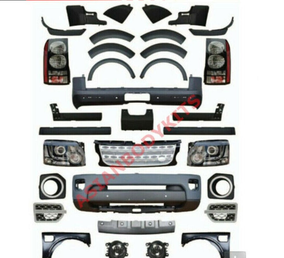 CONVERSION BODY KIT for LAND ROVER DISCOVERY 3 2004 - 2008 UPGRADE to DISCOVERY 4 2009 - 2015 FACELIFT