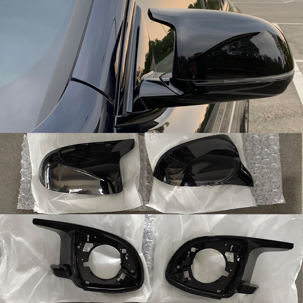 MIRROR COVERS FOR BWM X5 G05 X6 G06 X7 G07 2018+ Gloss Black | M STYLE