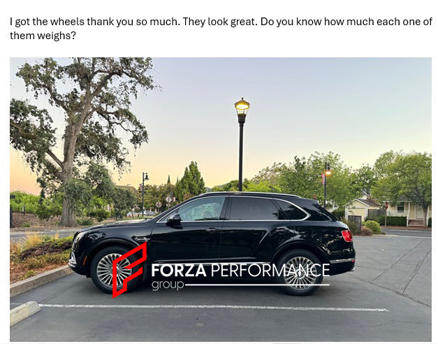 22 INCH FORGED WHEELS RIMS for BENTLEY BENTAYGA PL71 2015