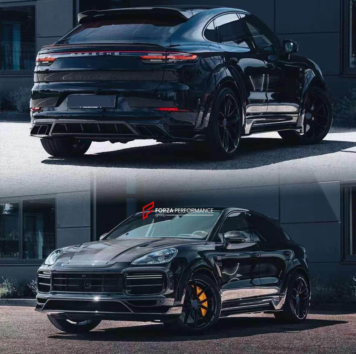 WIDE CARBON BODY KIT for PORSCHE CAYENNE III 9Y0 2018+
