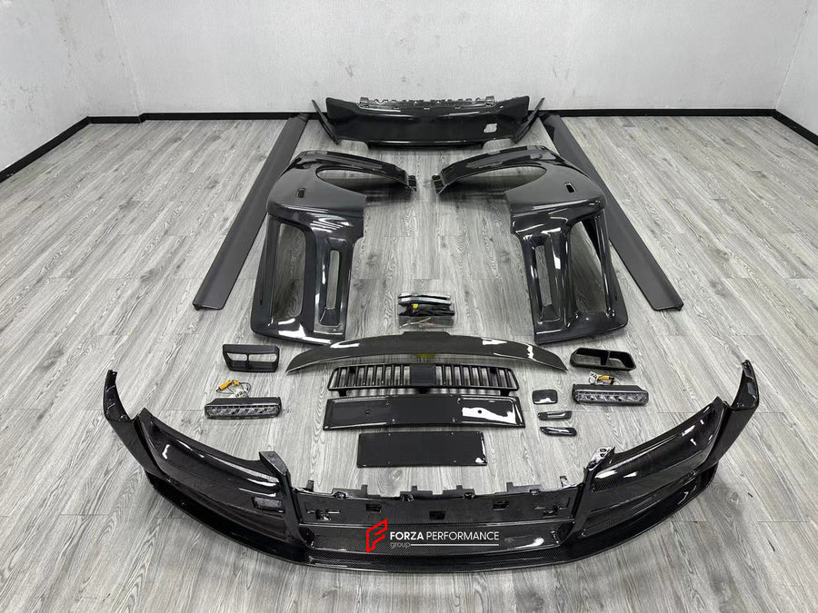 Buy Now WIDE CARBON BODY KIT for ROLLS ROYCE PHANTOM VIII 8TH GEN 2017+ and upgrade car parts from SIR Tuning at the Best Price. Headlights, Tail lights, Bodykits, Navigations, body kit and more - Fast & Free Shipping within Europe, US & Worldwide.