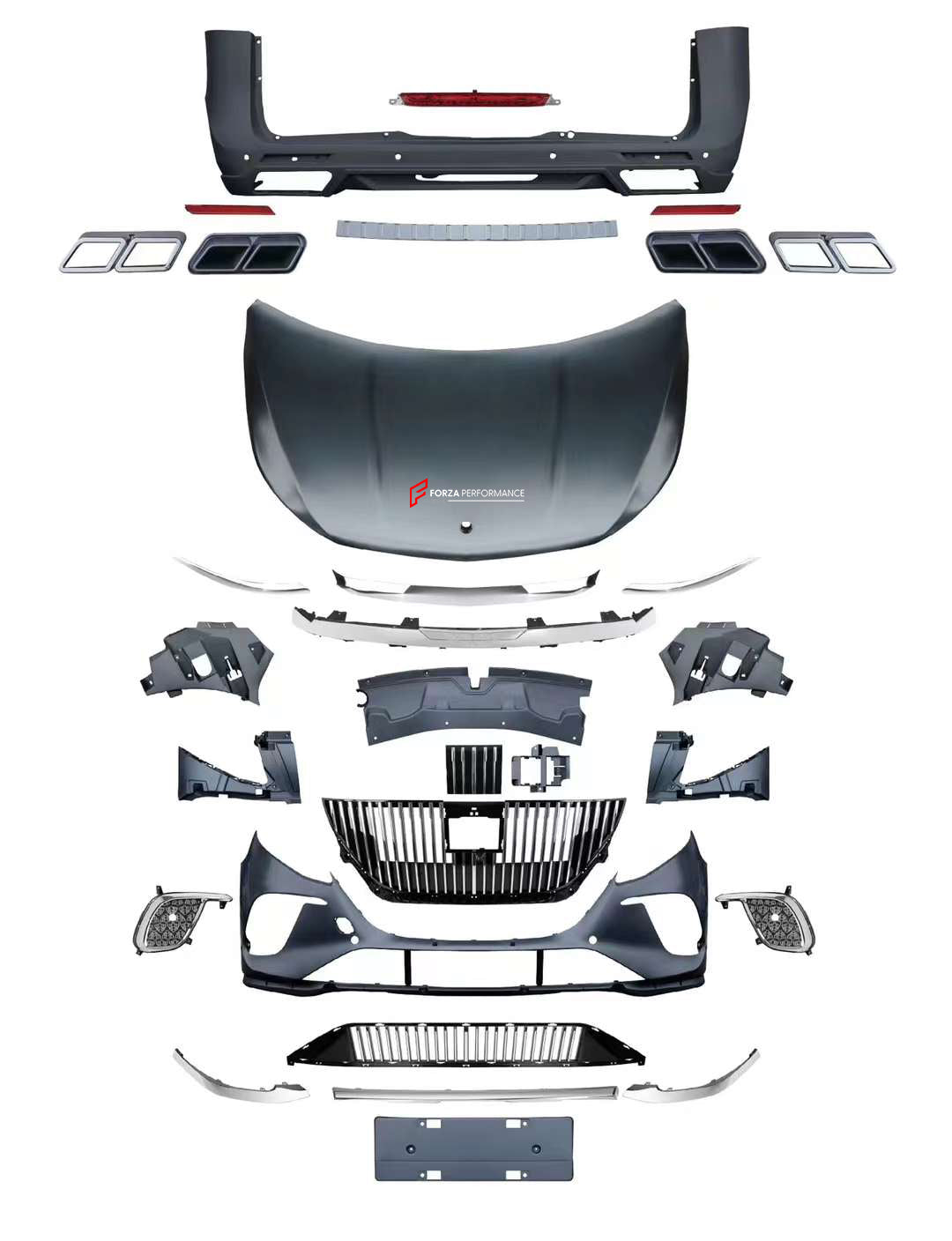 BODY KIT for MERCEDES-BENZ V-CLASS VITO W447 2015+ | MAYBACH STYLE