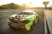 DRY CARBON FIBER ENGINE COVER WITH EXHAUST 600LT STYLE for MCLAREN 540C 570GT 570S SPORTS SERIES P13 2015 - 2020