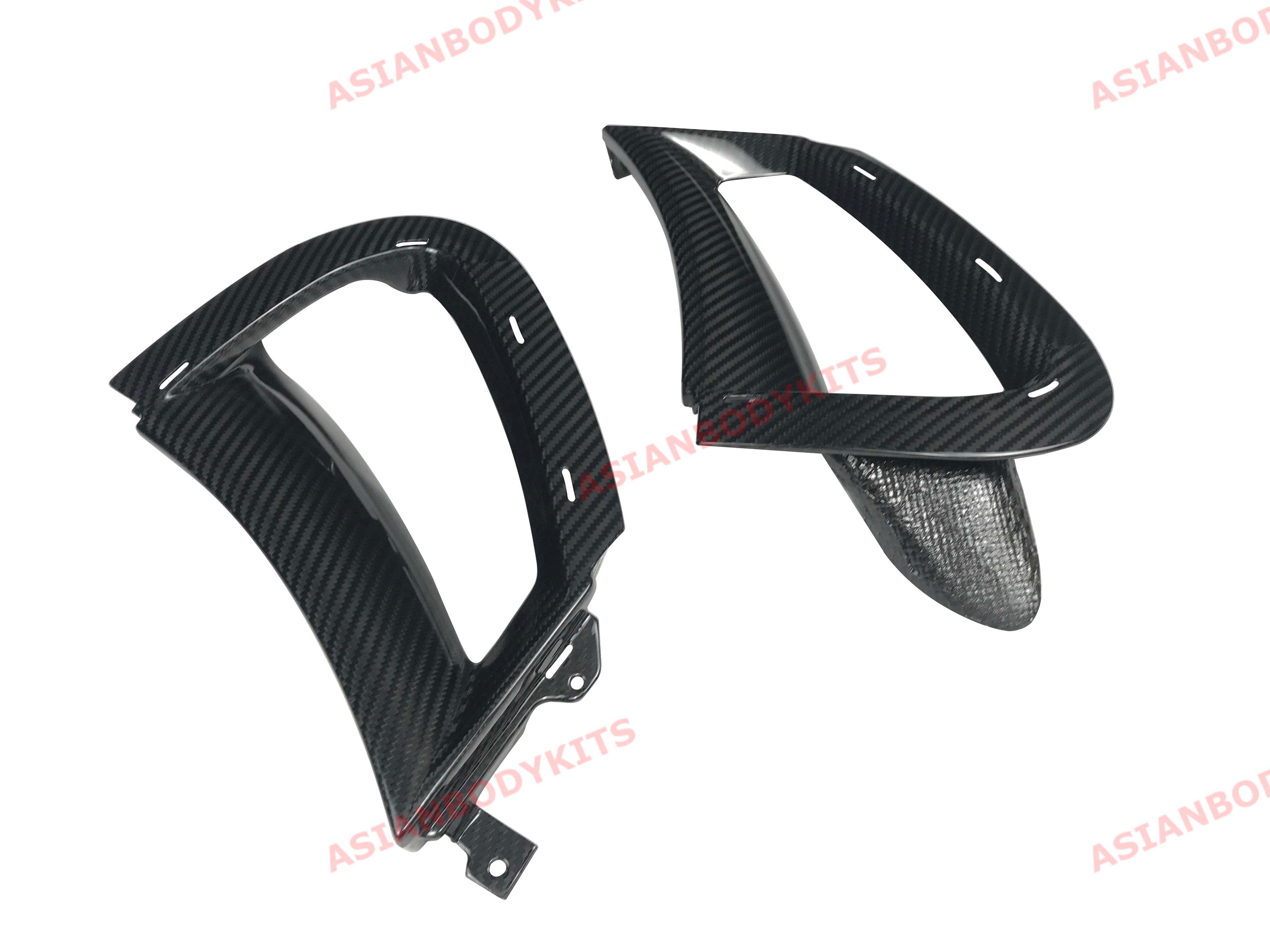 DRY CARBON FIBER FRONT BUMPER SIDE VENTS for MCLAREN 720S 2017 - 2023