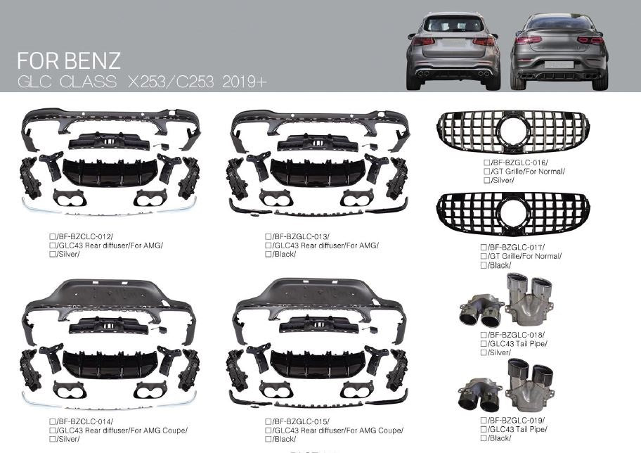 Body Kit for Mercedes-Benz GLC Class X253 | C253 2019+