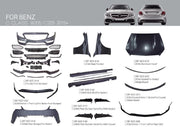 CONVERSION FACELIFT BODY KIT FOR MERCEDES BENZ C-CLASS C200 C300 W205 2015-2023 upgrade to C63 AMG