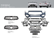 FRONT BUMPER WITH GRILLE for MERCEDES-BENZ E-CLASS W213 2021