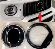 FRONT GRILLE EMBLEM WITH ACC for MERCEDES BENZ G CLASS W463A W464 G63 G550 2018 - 2024