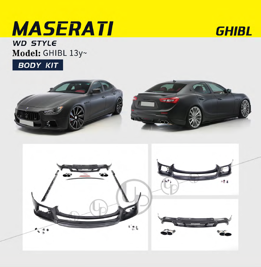 Maserati Ghibli WD Style Body Kit Ghibli 2013