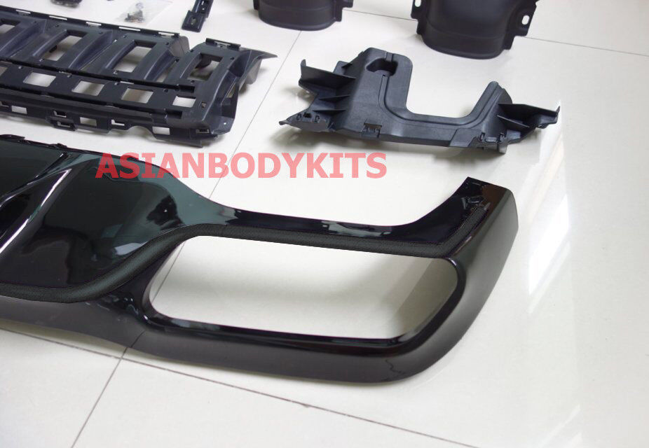 REAR DIFFUSER WITH EXHAUST TIPS E63 AMG STYLE for MERCEDES BENZ E CLASS W213 E300 E350 E400 AMG SPORT SEDAN 2016 - 2020