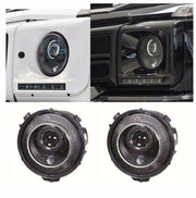 for Mercedes Benz G-Class W463 Black Headlights BI xenon Hella G500 G63