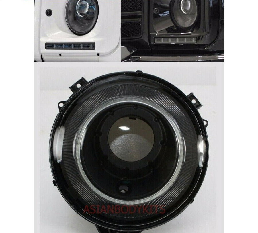 Buy Now Black Headlights Head lamps for Mercedes Benz G-class W463 B-style 2007 - 2016 and upgrade car parts from SIR Tuning at the Best Price. Headlights, Tail lights, Bodykits, Navigations, body kit and more - Fast & Free Shipping within Europe, US & Worldwide.
