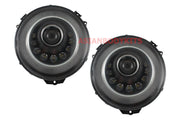 Black LED Headlights for Mercedes Benz G-class W463 Mans style 2007 - 2016