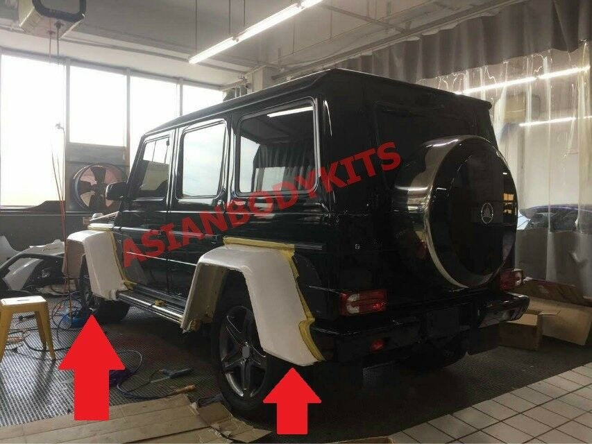 Buy Now FENDER FLARES for Mercedes Benz W463 G class G550 4x4 squared STYLE G63 AMG and upgrade car parts from SIR Tuning at the Best Price. Headlights, Tail lights, Bodykits, Navigations, Carbon body kit and more - Fast & Free Shipping within Europe, US & Worldwide.