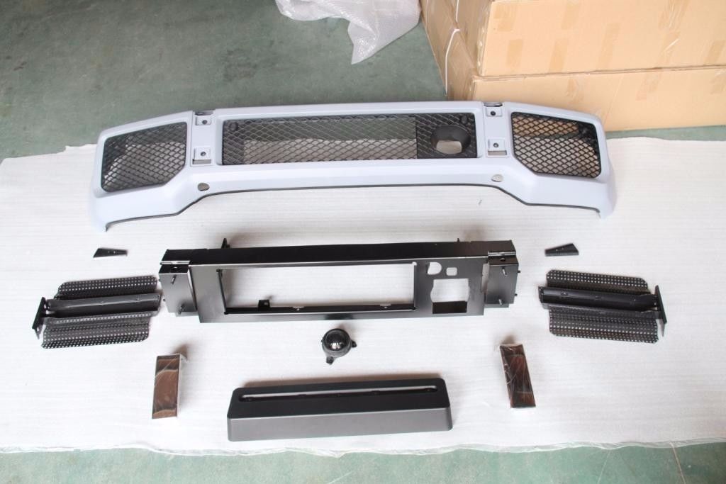 for Mercedes Benz W463 G class G63 G65 front bumper + spoiler lip with LED