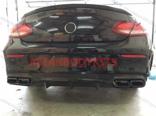REAR DIFFUSER with EXHAUST TIPS for MERCEDES BENZ C CLASS AMG COUPE C205 C63 2019 - 2023