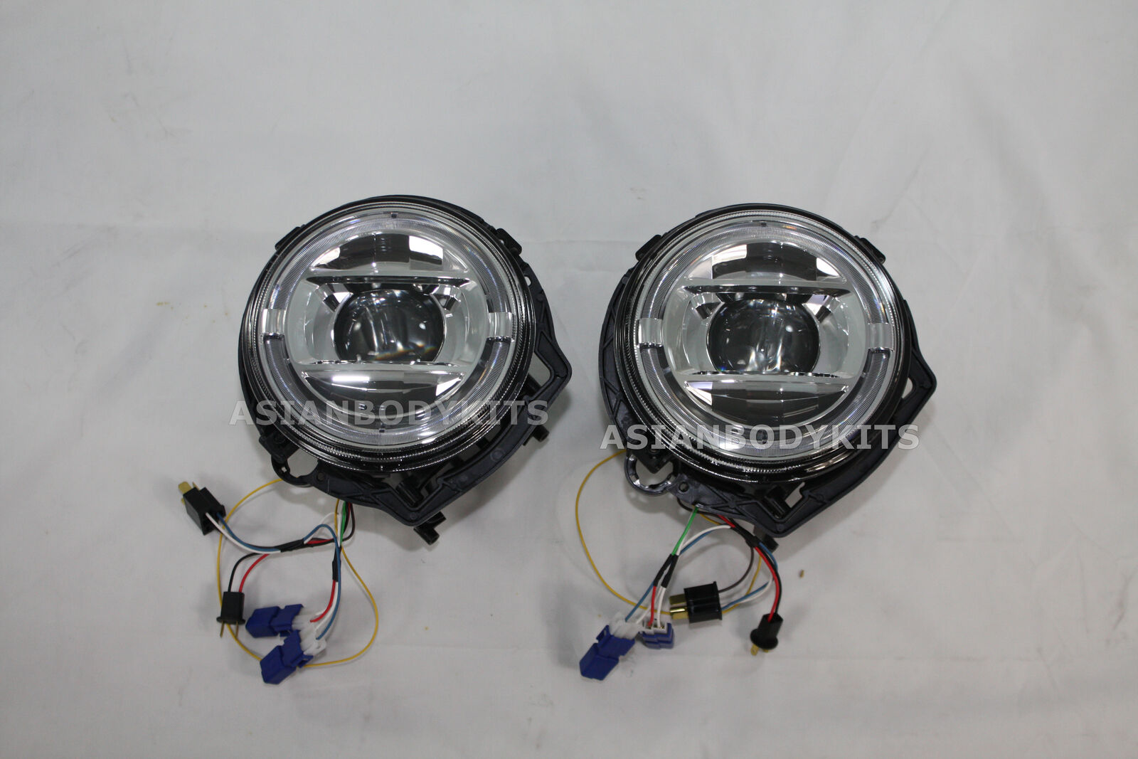 CONVERSION MERCEDES BENZ G CLASS W464 FULL LED HEADLIGHTS CHROME for MERCEDES BENZ G CLASS W463 G300 G320 G500 1986 - 2006