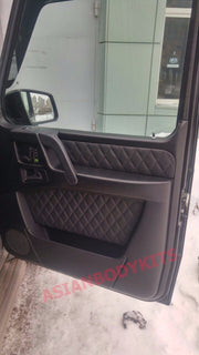 ECO LEATHER INTERIOR DOOR PANEL TRIM G63 STYLE for MERCEDES BENZ G CLASS W463 G500 G55 2002 - 2009