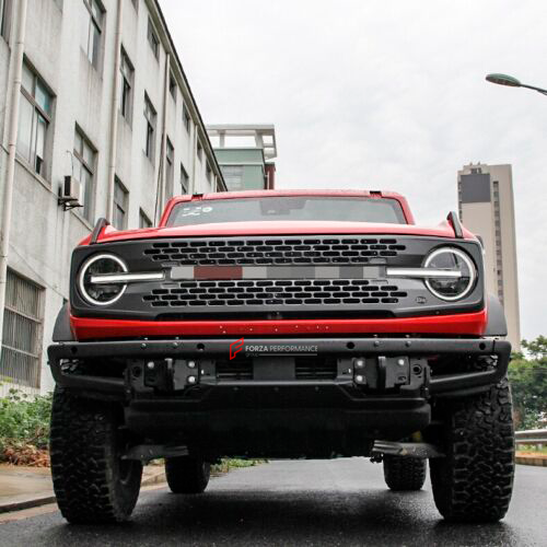 Buy Now Front Bumper Metal Protector for Ford Bronco 2021+ and upgrade car parts from SIR Tuning at the Best Price. Headlights, Tail lights, Bodykits, Navigations, body kit and more - Fast & Free Shipping within Europe, US & Worldwide.