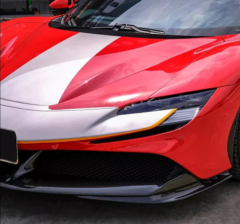 DRY CARBON FRONT LIP FOR FERRARI SF90 | OEM STYLE