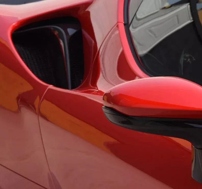 DRY CARBON REAR AIR INLET TRIMS FOR FERRARI SF90 | OEM STYLE