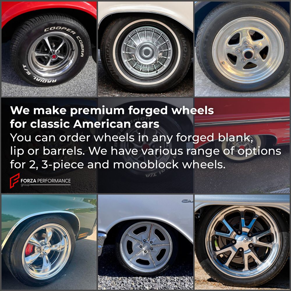 FORGED WHEELS RIMS FOR PONTIAC GTO HARDTOP 1967