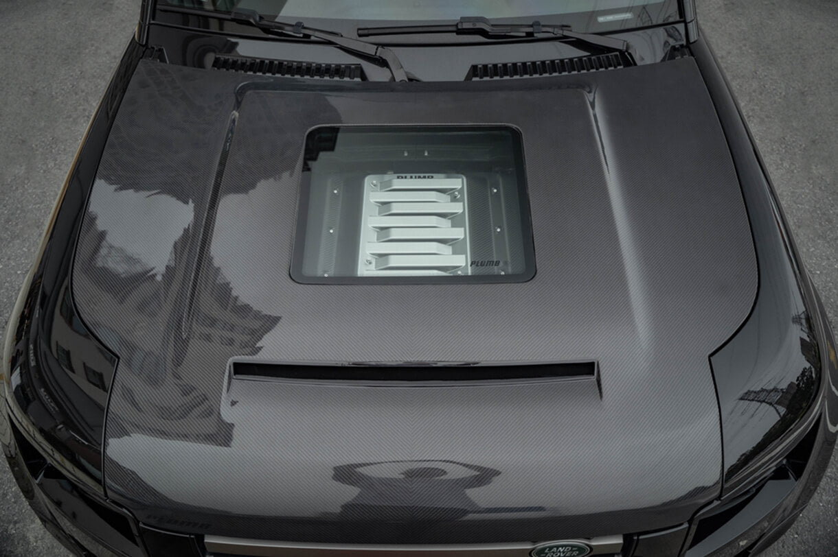 PLUMB CARBON HOOD FOR LAND ROVER DEFENDER L663 2020+