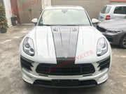 DRY CARBON FIBER HOOD BONNET WITH AIR VENTS for PORSCHE MACAN 95B 95B.1 2014 - 2018