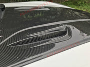 DRY CARBON FIBER HOOD BONNET WITH AIR VENTS for PORSCHE MACAN 95B 95B.1 2014 - 2018