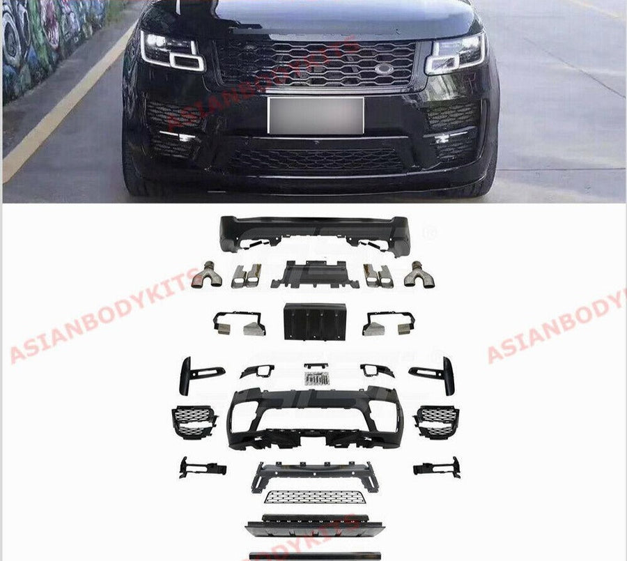 Buy Now CONVERSION RANGE ROVER VOGUE L405 SVO BODY KIT for RANGE ROVER VOGUE L405 2018 - 2021 and upgrade car parts from SIR Tuning at the Best Price. Headlights, Tail lights, Bodykits, Navigations, body kit and more - Fast & Free Shipping within Europe, US & Worldwide.