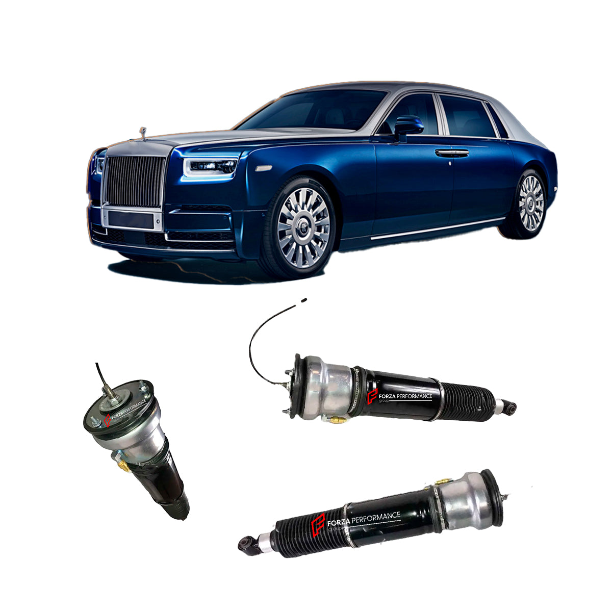 REAR AIR SUSPENSION SHOCK ABSORBER STRUT SPRING SHOCK ABSORBER for ROLLS-ROYCE PHANTOM 2003 - 2017