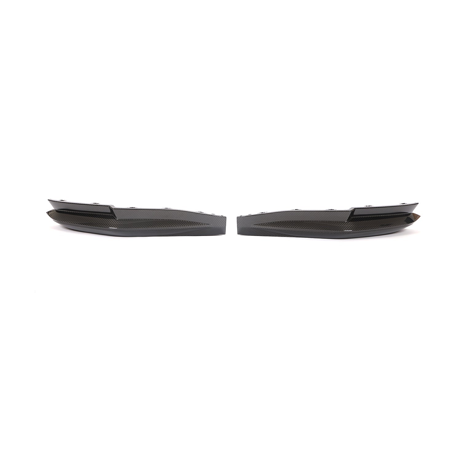 PAIR OF DRY CARBON FIBER REAR BUMPER SPLITTERS FOR BMW M3 G80 2021+