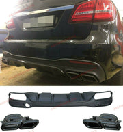 REAR DIFFUSER WITH EXHAUST TIPS for MERCEDES BENZ GLS X166 AMG PACKAGE 2015 - 2019